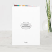 Crazy Quilt Patroon en Naald Verjaardag  Kaart (Achterkant)