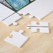 Crazy Quilt Puzzel met kunst van Menage a Trio (Zijkant)