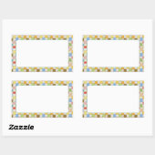 CRAZY QUILT Rechthoek Matte Stickers (Vel)