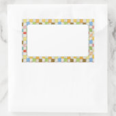 CRAZY QUILT Rechthoek Matte Stickers (Tas)