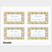 CRAZY QUILT Rechthoekige Matte Stickers (Vel)