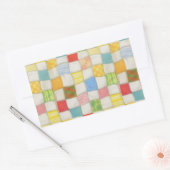 CRAZY QUILT Rechthoekige Stickers (Envelop)