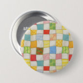 CRAZY QUILT Round Button (Voorkant /achterkant)