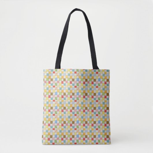 CRAZY QUILT Schoudertas Tote Bag (Voorkant)