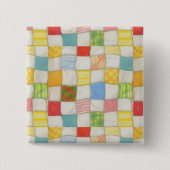 CRAZY QUILT Square Button (Voorkant)