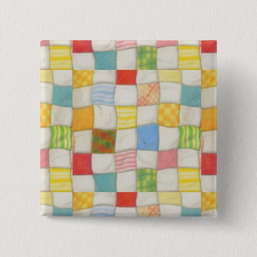 CRAZY QUILT Square Button (Voorkant)