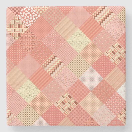 CRAZY QUILT STENEN ONDERZETTER (Voorkant)