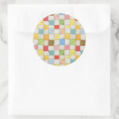 CRAZY QUILT Stickers met grote ronde ronde (Tas)