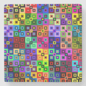 Crazy Quilt Stone Onderzetter (Voorkant)