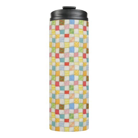 CRAZY QUILT Thermal Tumbler Thermosbeker (Voorkant)