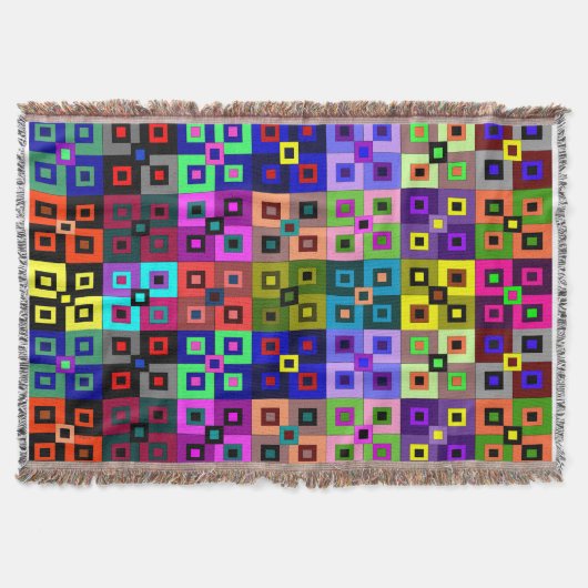 Crazy Quilt Throw Blanket Deken (Voorkant)