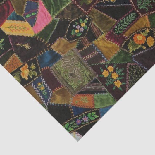  Crazy Quilt Tissuepapier (Detail)