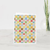 CRAZY QUILT Verjaardagskaart / Wit Kaart (Achterkant)