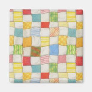 CRAZY QUILT Vierkante magneet
