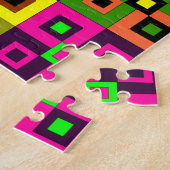 Crazy Quilt Vierkante puzzel (Zijkant)