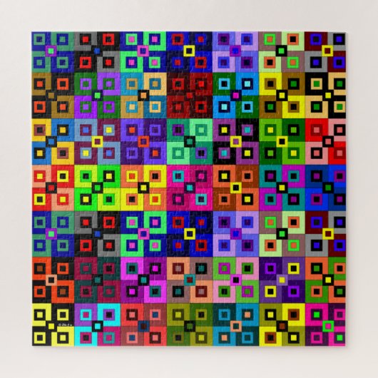 Crazy Quilt Vierkante puzzel (Verticaal)