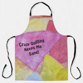 Crazy quilten all-over print Schort (Voorkant)