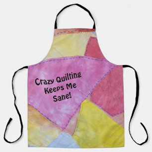 Crazy quilten all-over print Schort
