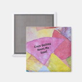 Crazy Quilting Magnet (Voorkant / Achterkant)