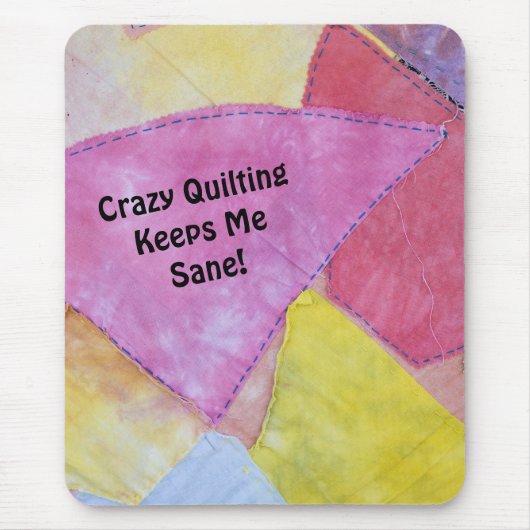 Crazy Quilting Mousepad Muismat (Voorkant)