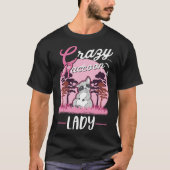 Crazy Raccoon Lady Raccoon Girl T-shirt (Voorkant)