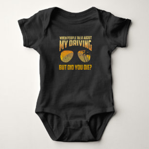 Crazy Racing Driver Sarcastic Racer Romper