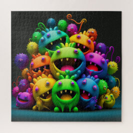 Crazy Rainbow Creatures Puzzel