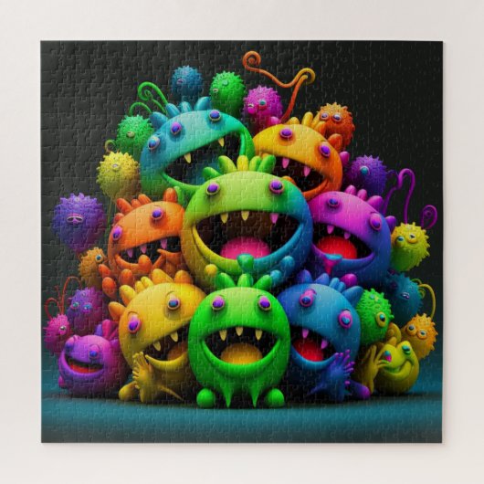 Crazy Rainbow Creatures Puzzel (Verticaal)