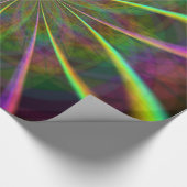 Crazy Rainbow Flower Cadeaupapier (Hoek)