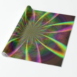 Crazy Rainbow Flower Cadeaupapier