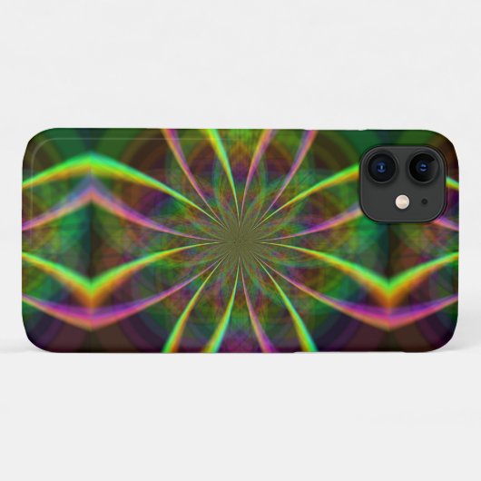 Crazy Rainbow Flower Case-Mate iPhone Case (Achterkant (horizontaal))
