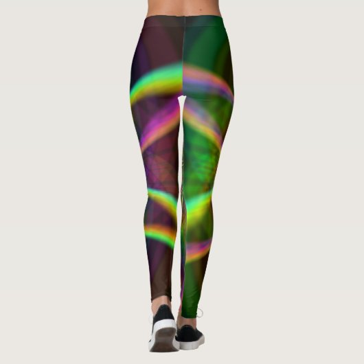 Crazy Rainbow Flower Leggings (Achterkant)