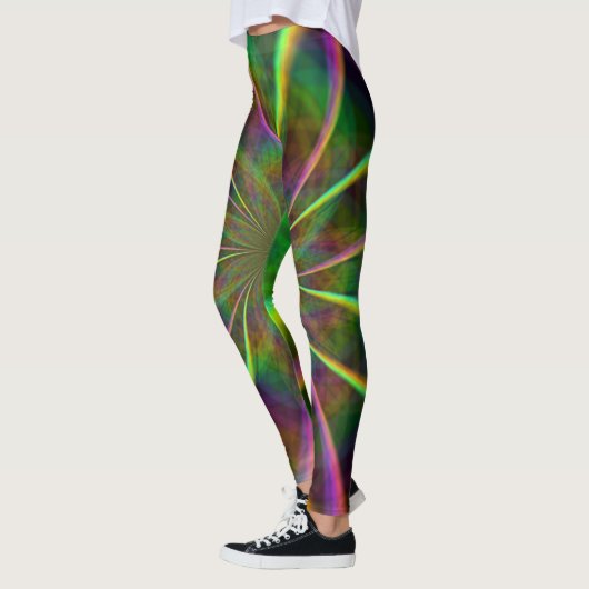 Crazy Rainbow Flower Leggings (Links)