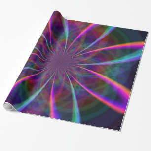Crazy Rainbow Flower Two Cadeaupapier