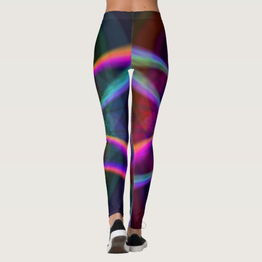 Crazy Rainbow Flower Two Leggings (Achterkant)