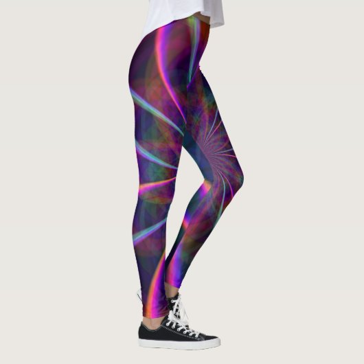 Crazy Rainbow Flower Two Leggings (Rechts)