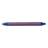 Crazy Rainbow Flower Two Zwarte Inkt Pen (Voorkant)