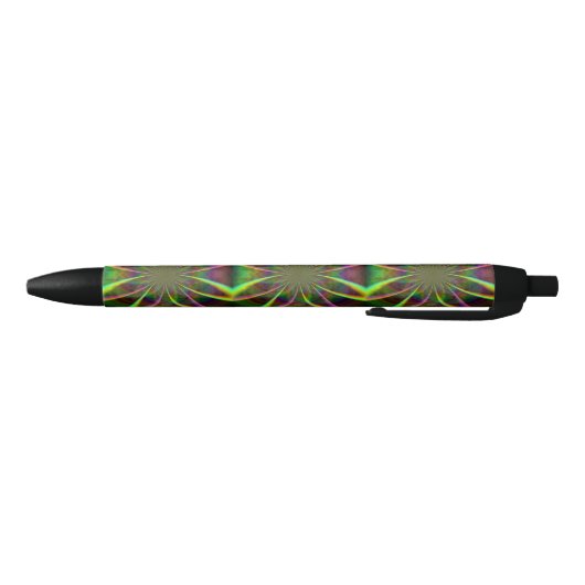 Crazy Rainbow Flower Zwarte Inkt Pen (Bodem)