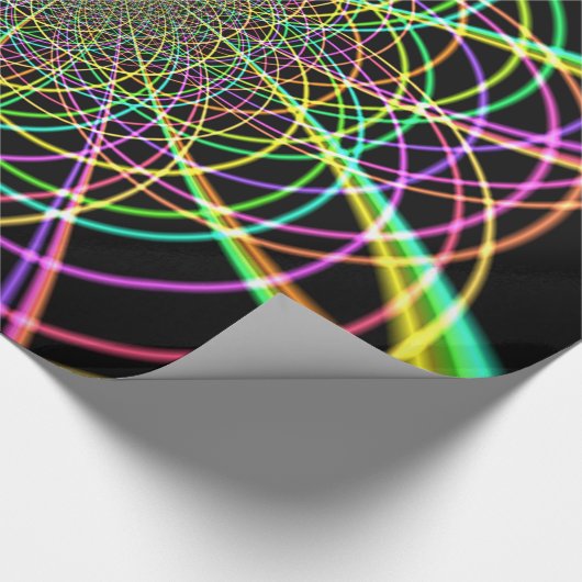 Crazy Rainbow Spiral Cadeaupapier (Hoek)