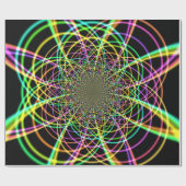 Crazy Rainbow Spiral Cadeaupapier (Vlak)