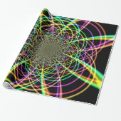 Crazy Rainbow Spiral Cadeaupapier (Uitgerold)