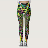 Crazy Rainbow Spiral Leggings (Voorkant)