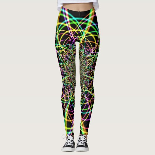 Crazy Rainbow Spiral Leggings (Voorkant)