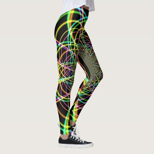 Crazy Rainbow Spiral Leggings (Rechts)