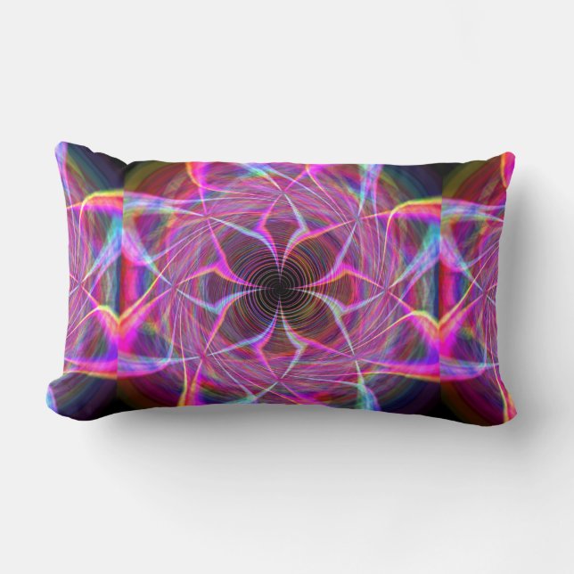 Crazy Rainbow Spiral Two Kussen (Voorkant)