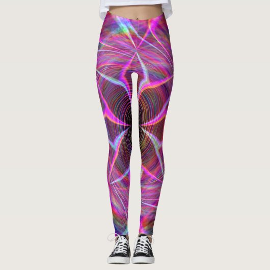 Crazy Rainbow Spiral Two Leggings (Voorkant)