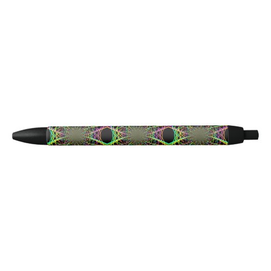 Crazy Rainbow Spiral Zwarte Inkt Pen (Voorkant)