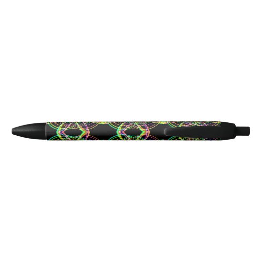 Crazy Rainbow Spiral Zwarte Inkt Pen (Achterkant)