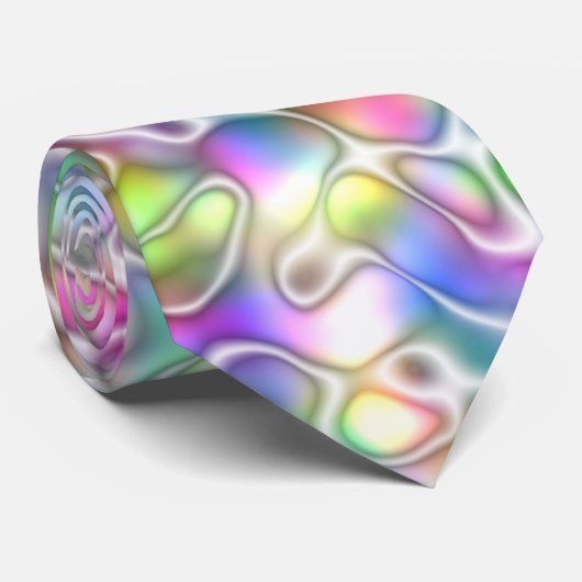 Crazy Rainbow Stropdas (Opgerold)