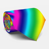 Crazy rainbow Stropdas (Opgerold)